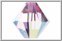 Swarovski� Bicone 5328, 4mm, 223AB2 - light rose, 2xAB, 25 Stk.